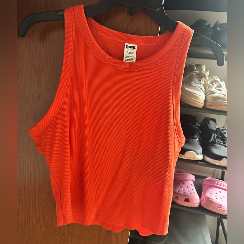 PINK Victoria's Secret Vibrant Orange Top